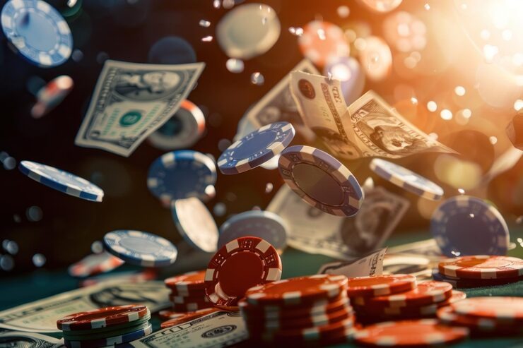 Slot and live-dealer game selection interface